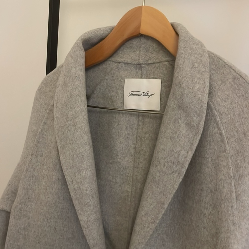 American Vintage Dadou Love Coat In Polaire - Picture 8 of 11